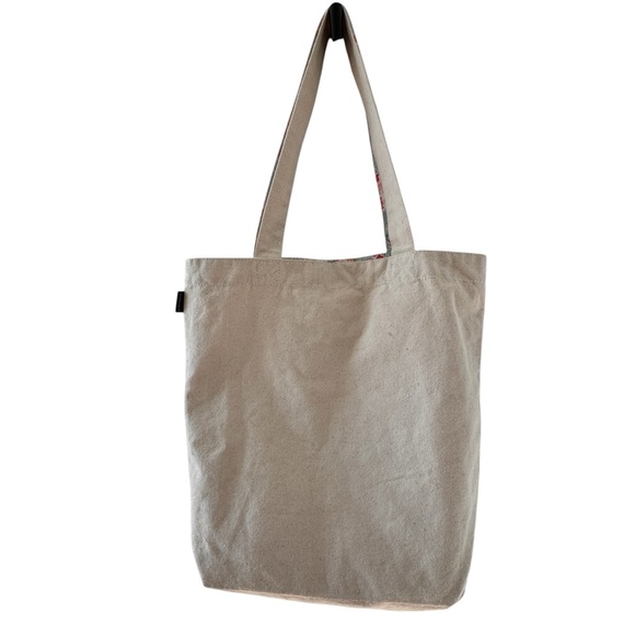 Peanuts Canvas Tote Bag with Embroidered Snoopy Design - Picture 3 of 11